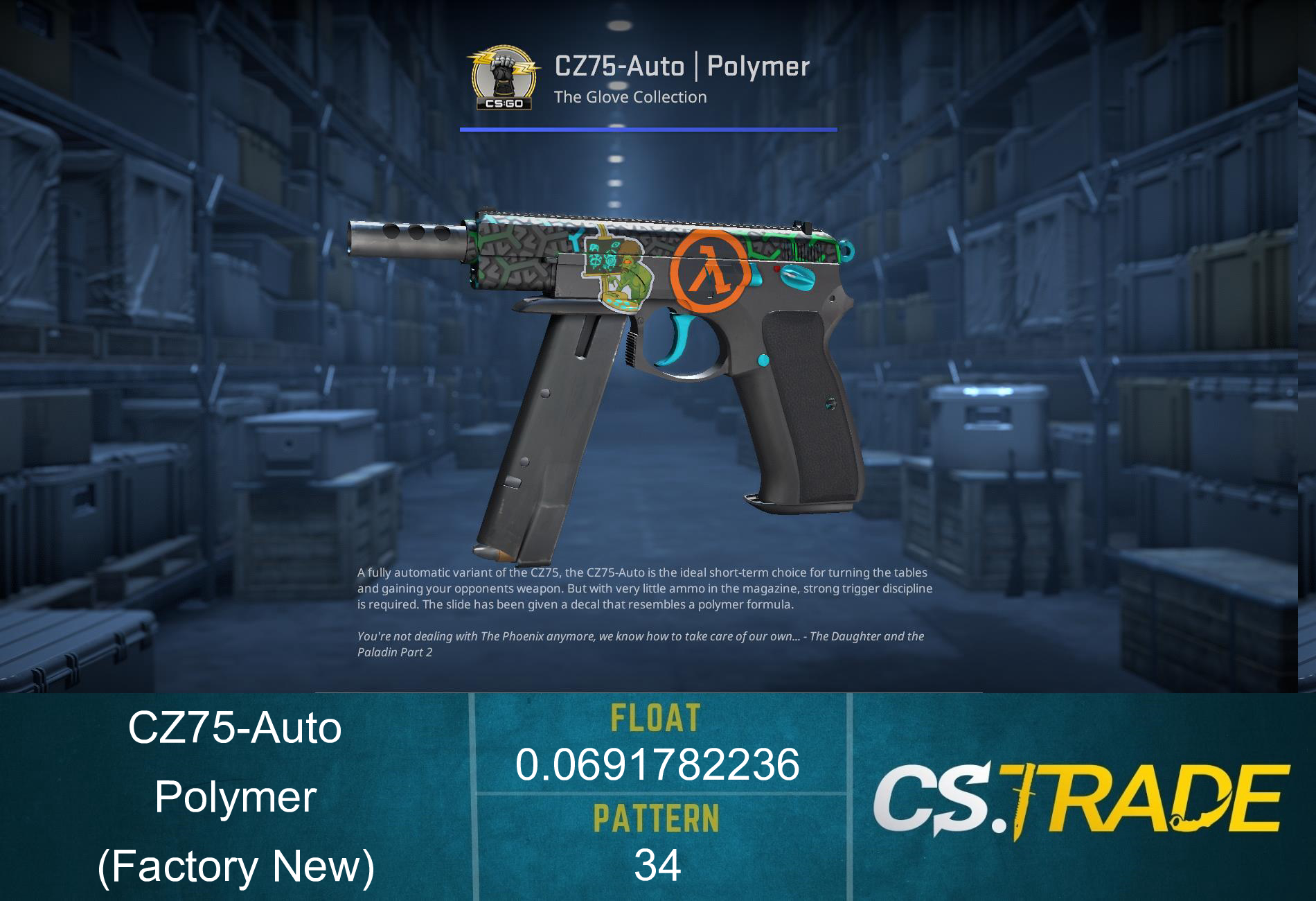 CZ75-Auto | Polymer (Factory New) Screenshot