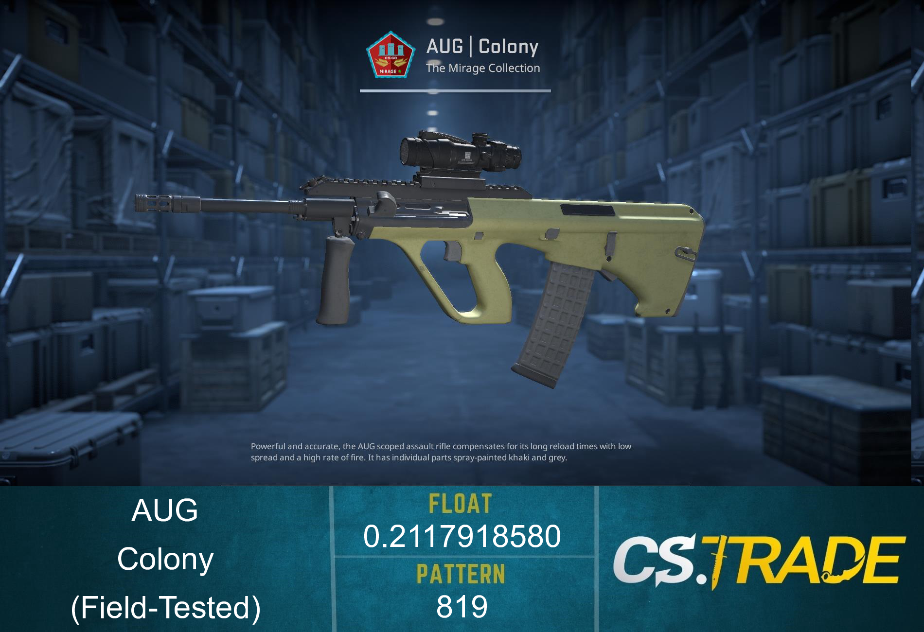 AUG | Colony (Factory New) Screenshot