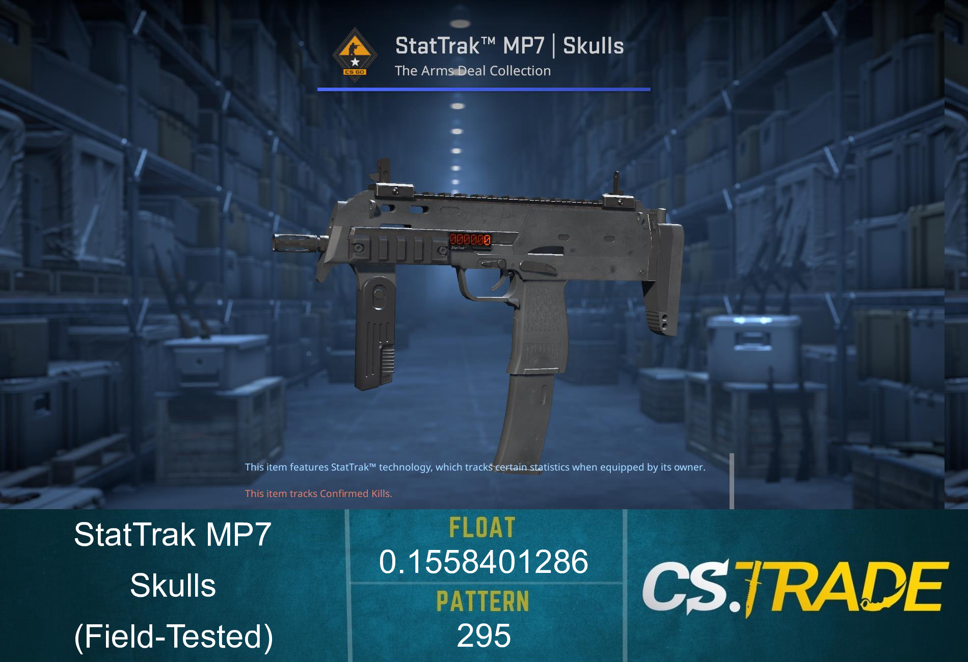 StatTrak™ MP7 | Skulls (Field-Tested) Screenshot