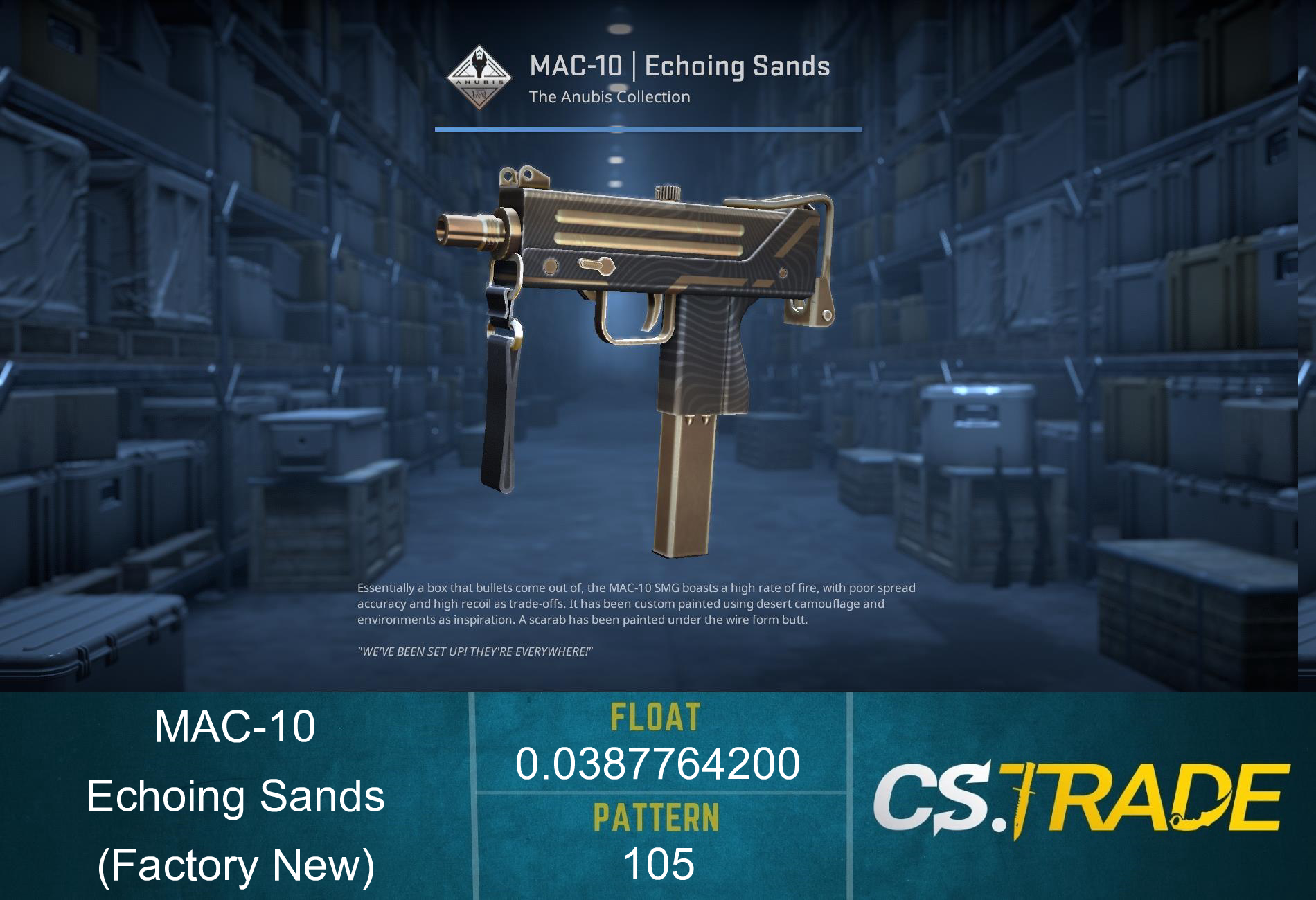 MAC-10 | Echoing Sands (Factory New) Screenshot
