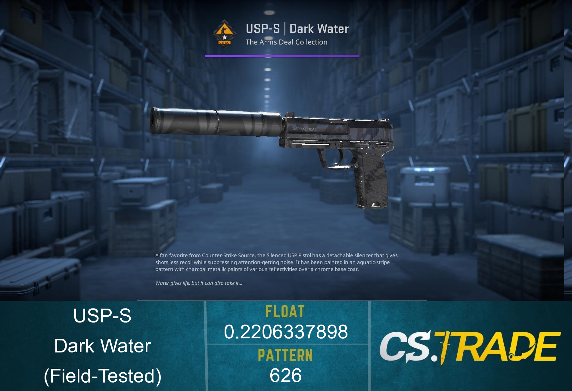 USP-S | Dark Water (Field-Tested) Screenshot