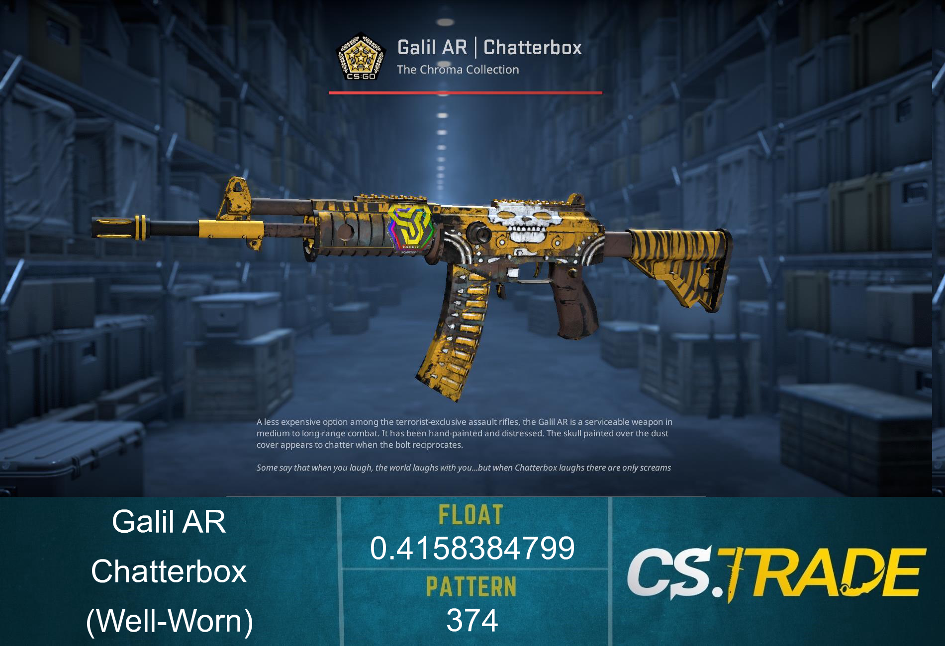 StatTrak™ Galil AR | Chatterbox (Well-Worn) Screenshot
