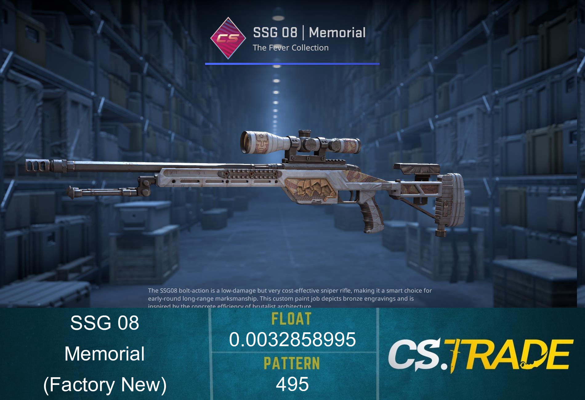 SSG 08 | Memorial (Factory New) Screenshot