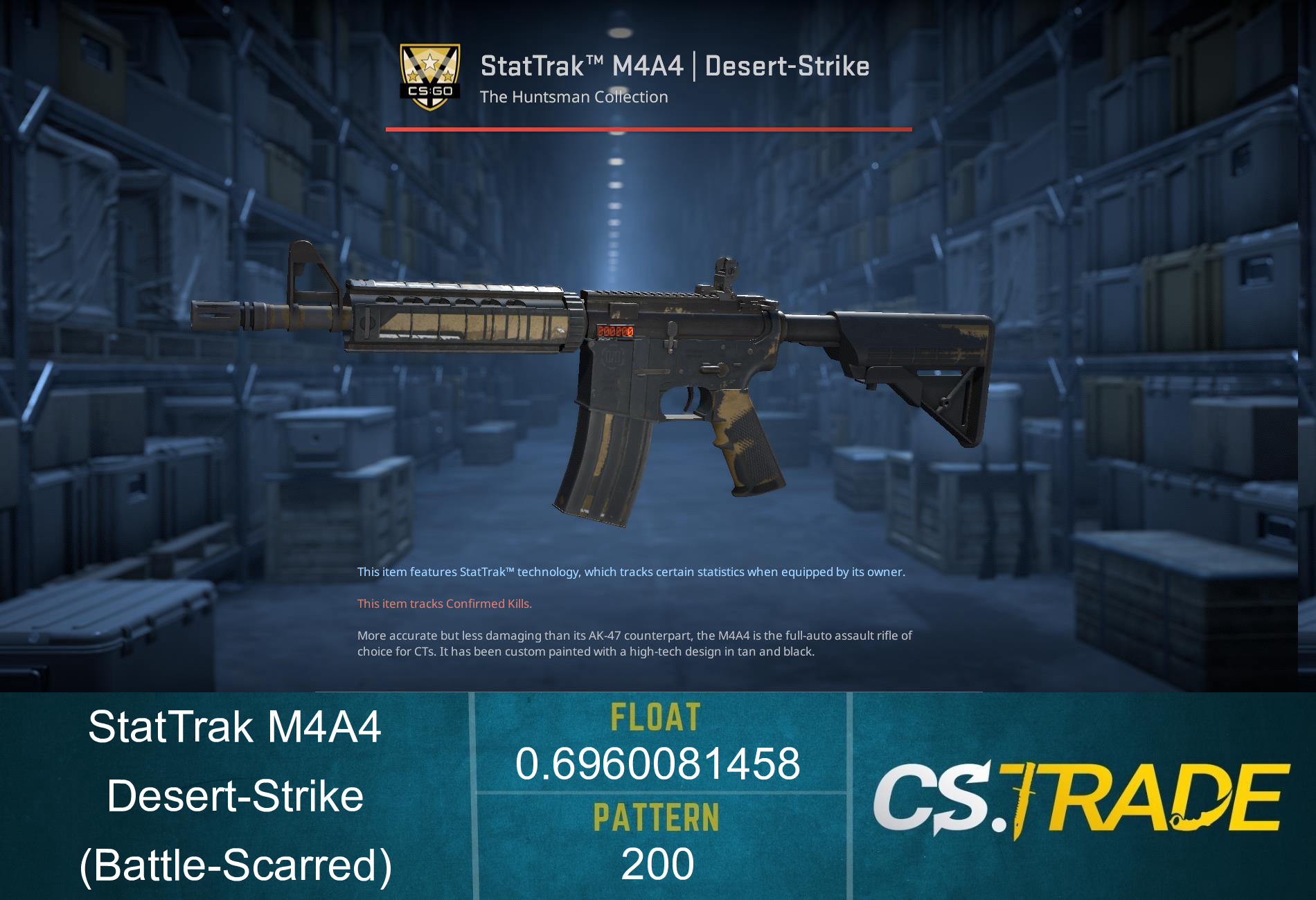 M4A4 | Desert-Strike (Battle-Scarred) Screenshot