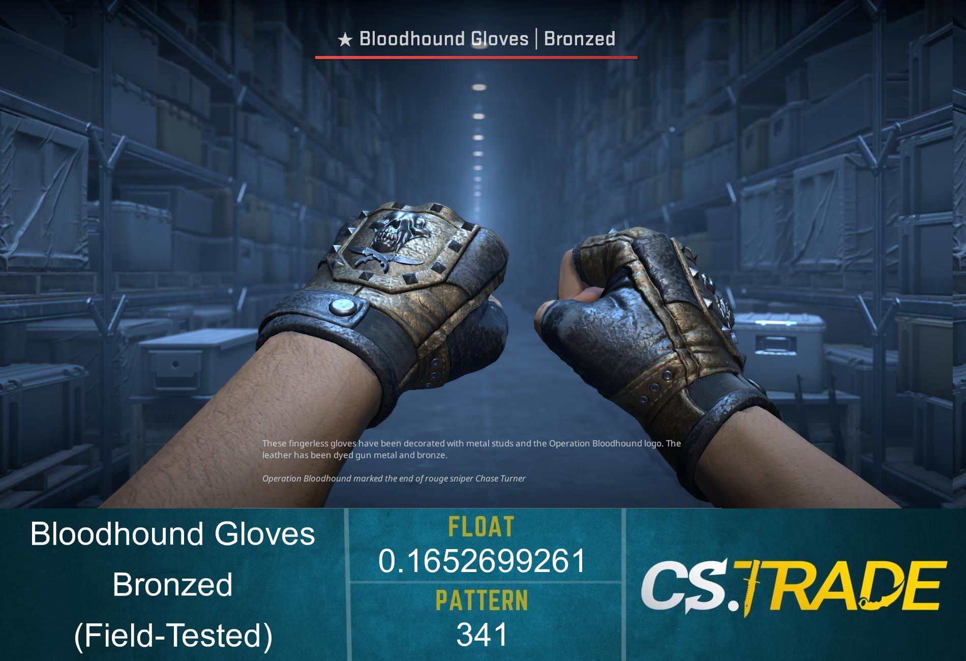 ★ Bloodhound Gloves | Bronzed (Factory New) Screenshot