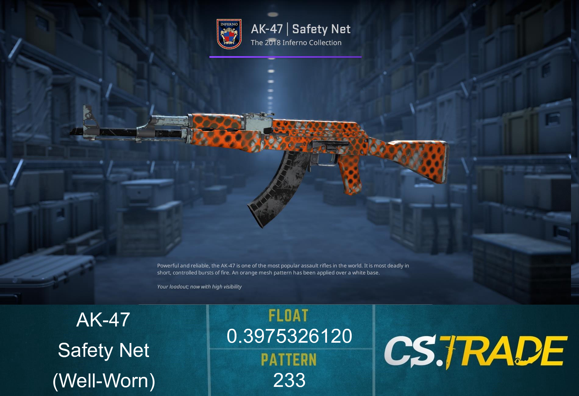 AK-47 | Safety Net (Well-Worn) Screenshot