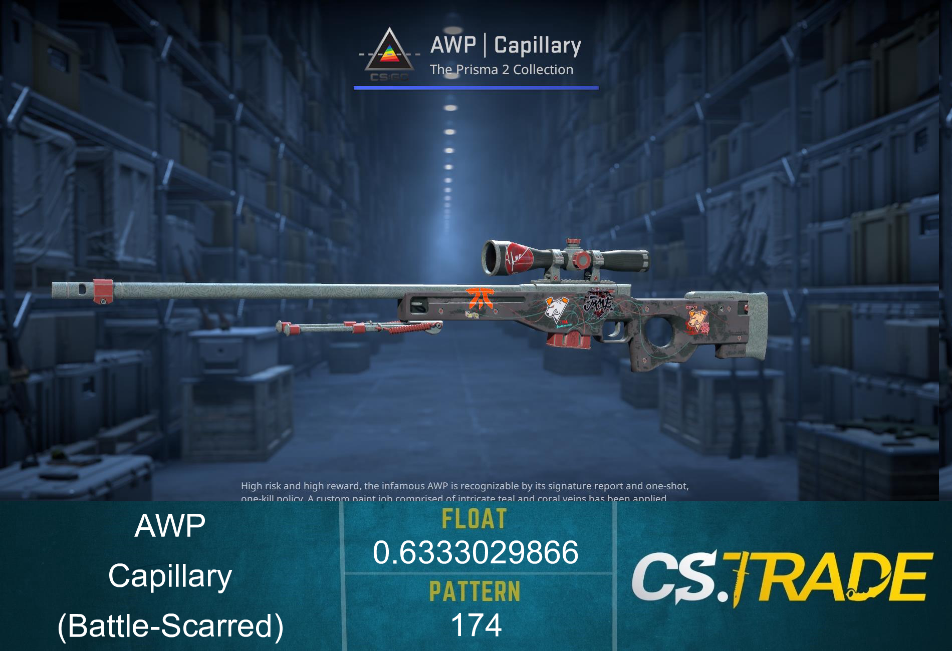 AWP | Capillary (Battle-Scarred) Screenshot
