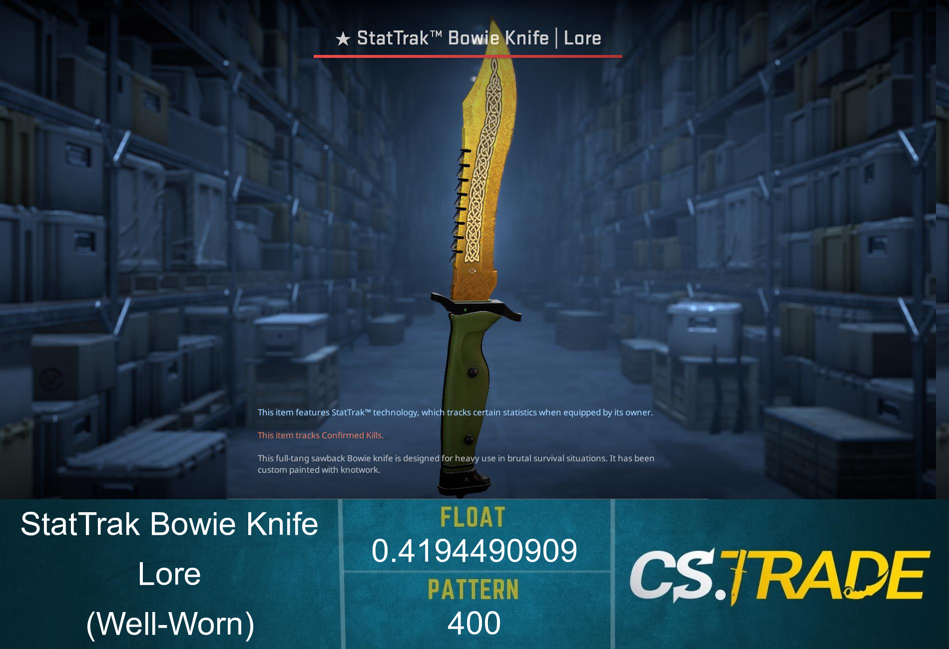 ★ Bowie Knife | Lore (Factory New) Screenshot