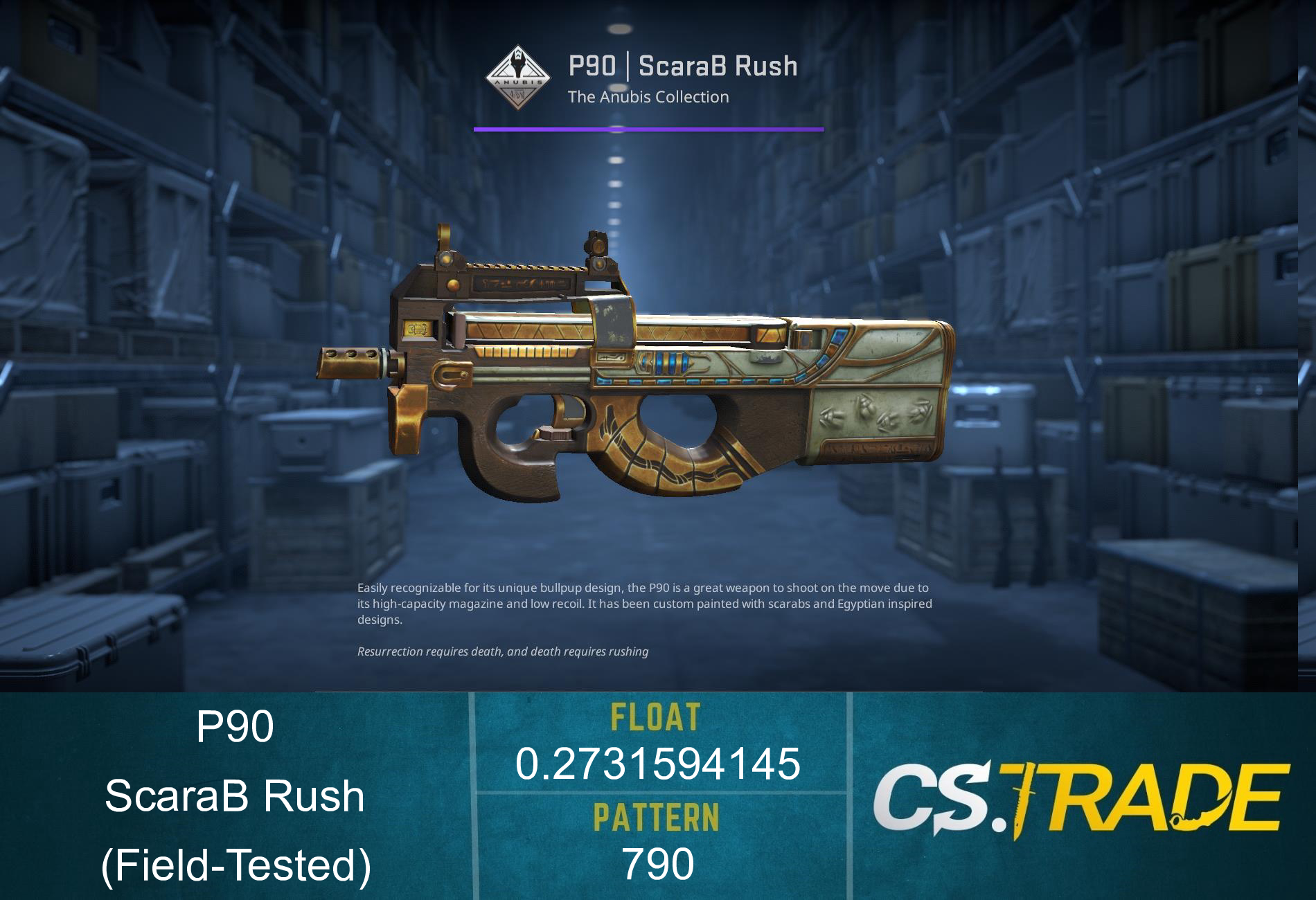 Souvenir P90 | ScaraB Rush (Field-Tested) Screenshot