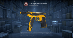CZ75-Auto | Yellow Jacket (Minimal Wear) Screenshot