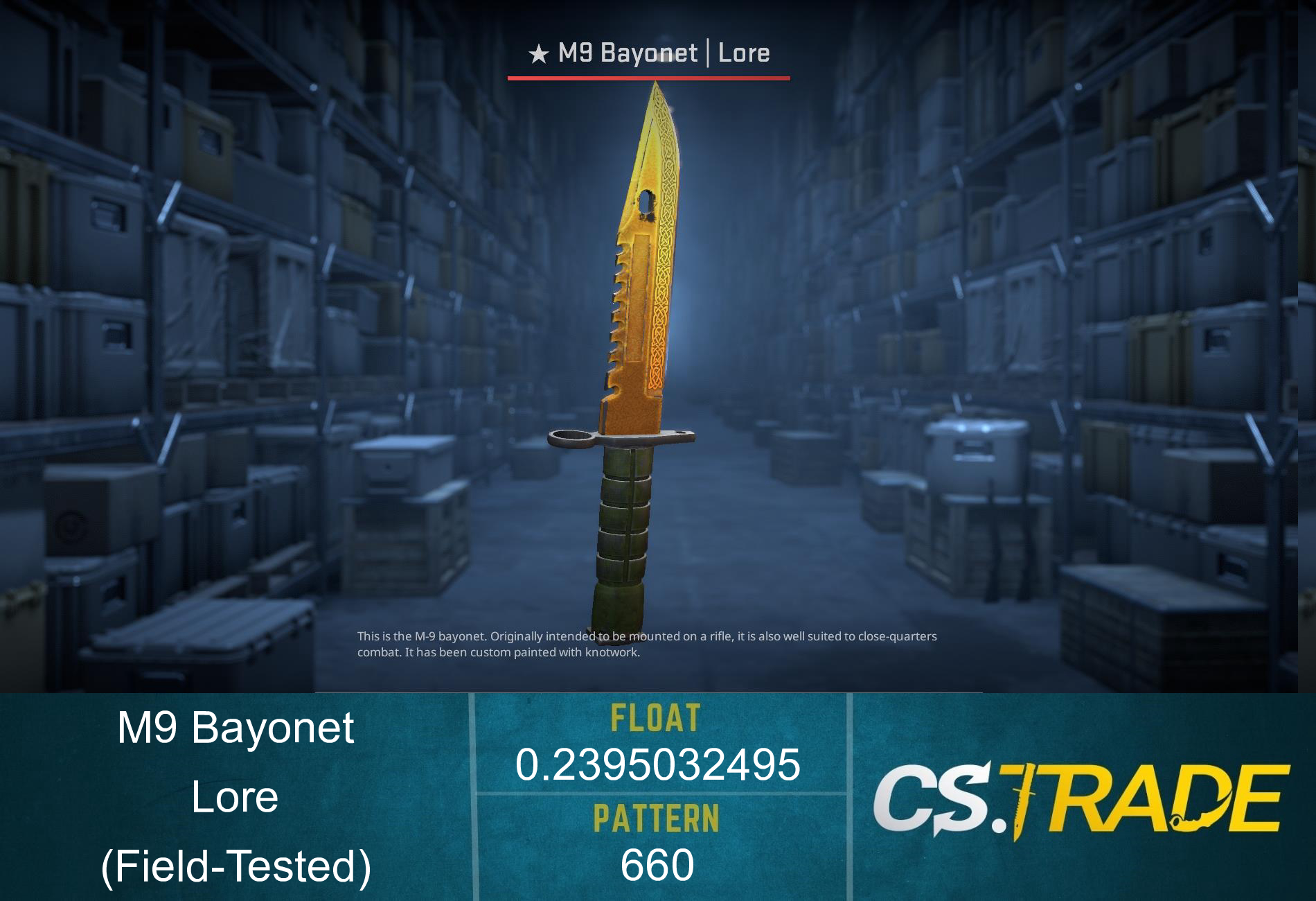 ★ M9 Bayonet | Lore (Field-Tested) Screenshot