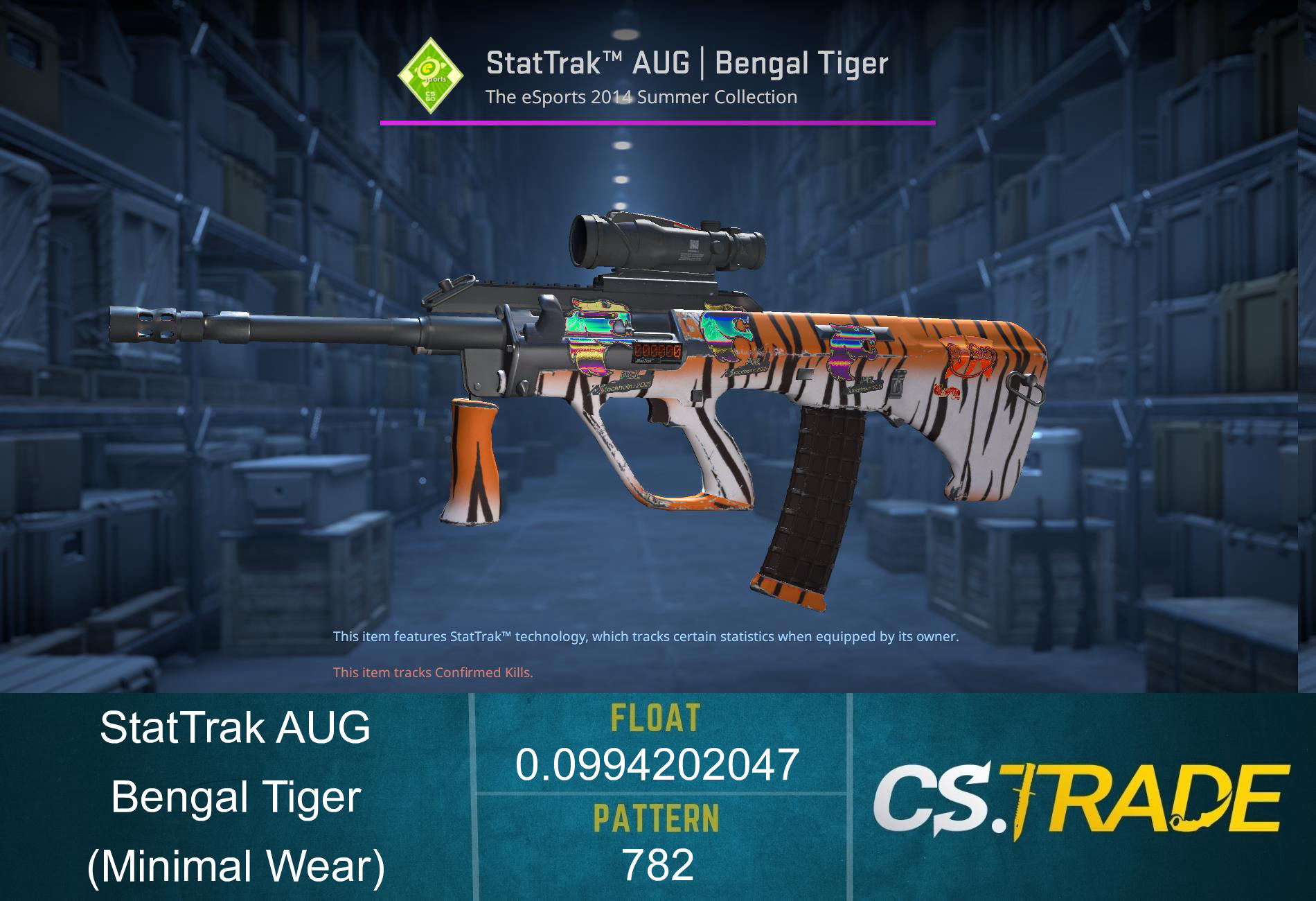 AUG | Bengal Tiger (Minimal Wear) Screenshot