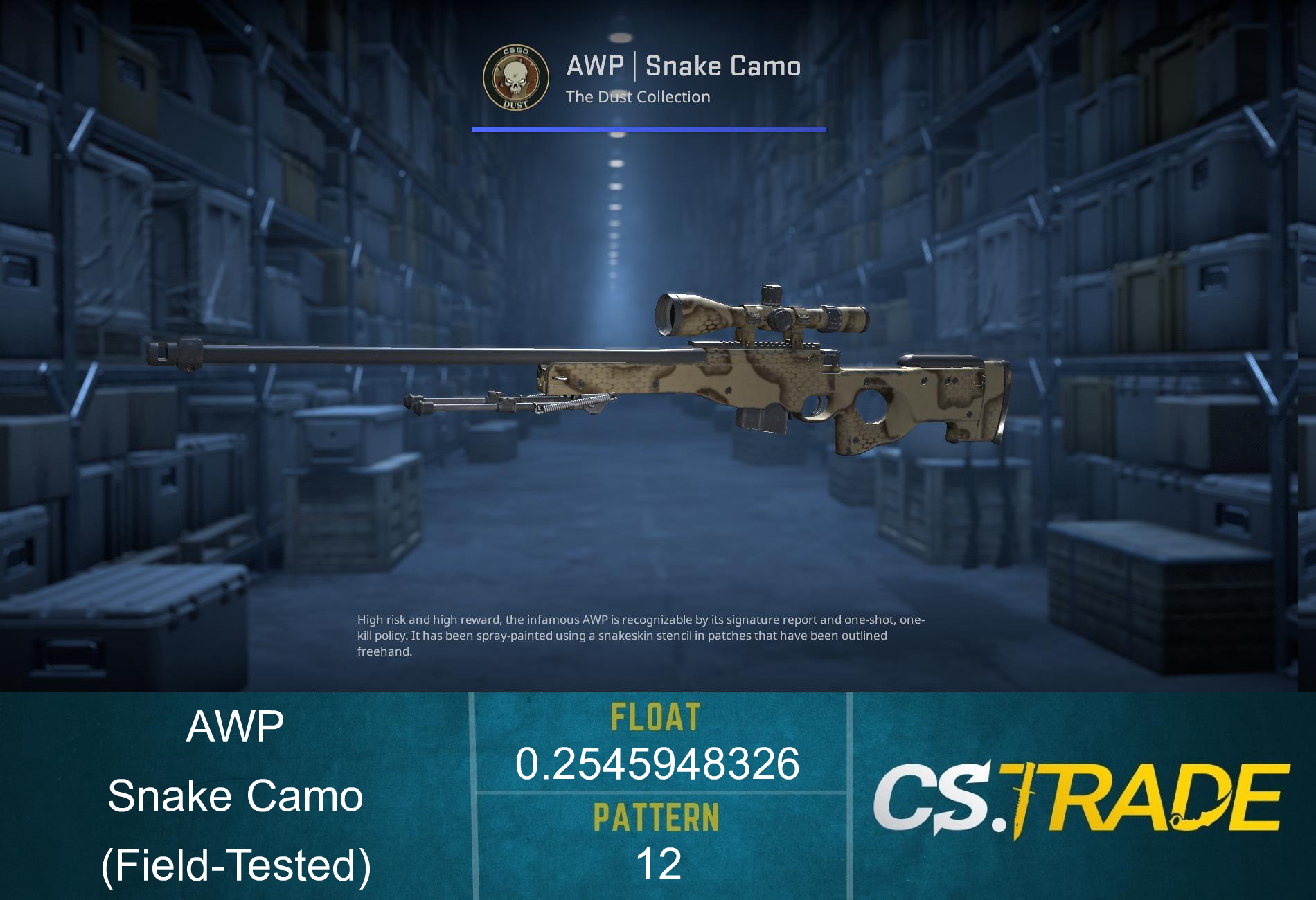 AWP | Snake Camo (Factory New) Screenshot