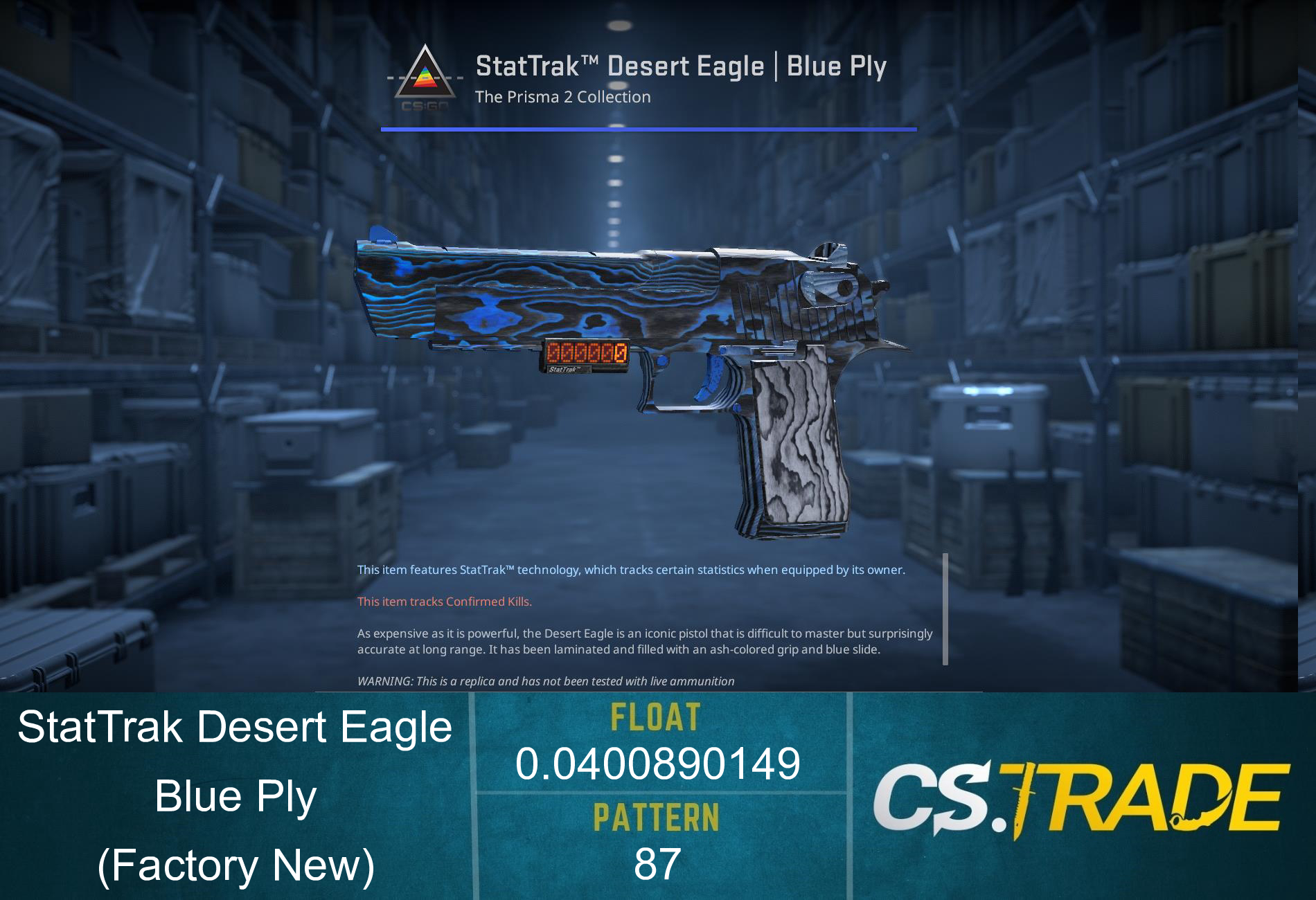 Desert Eagle | Blue Ply (Factory New) Screenshot