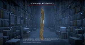 ★ Survival Knife | Safari Mesh (Field-Tested) Screenshot