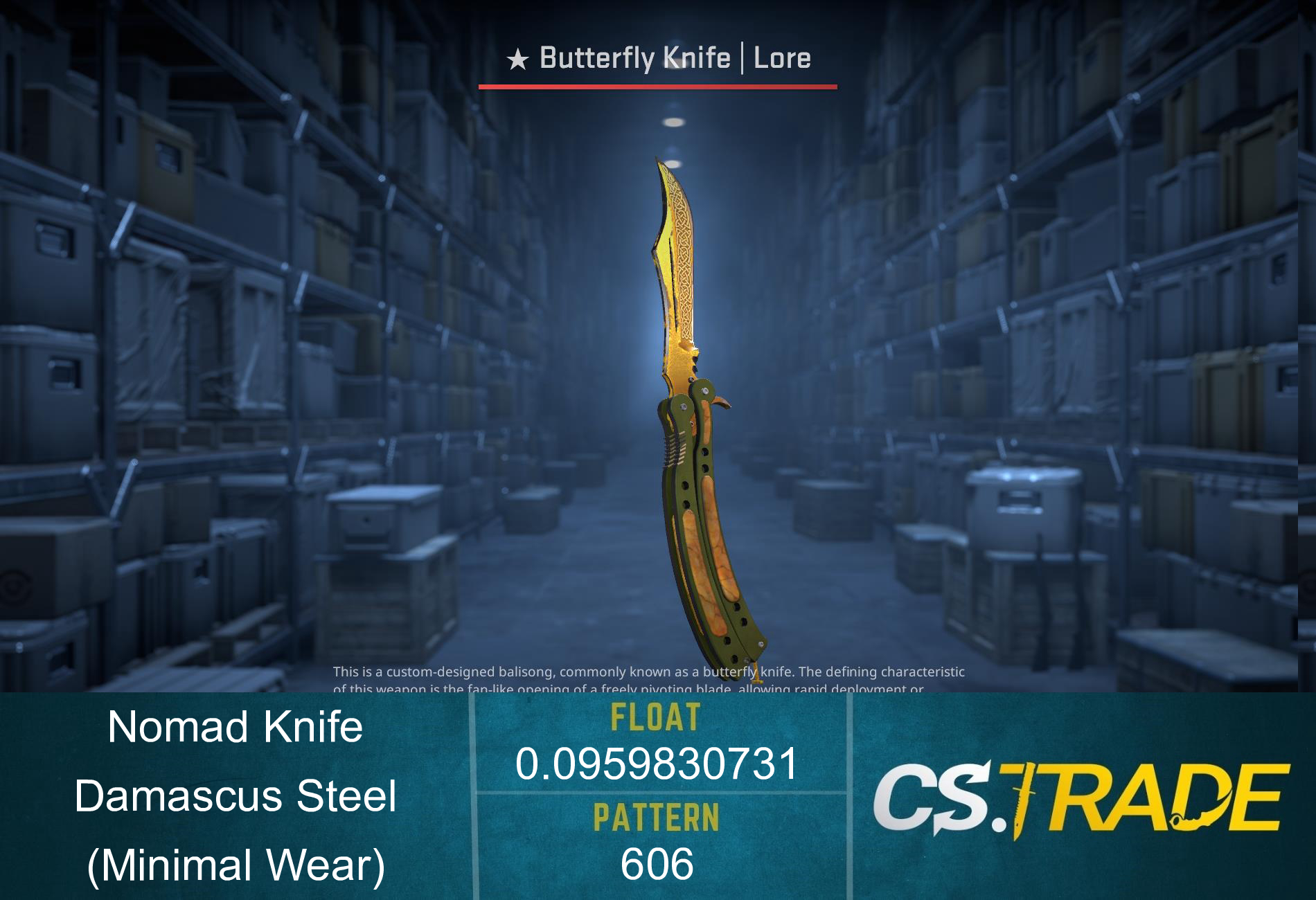 ★ Nomad Knife | Damascus Steel (Factory New) Screenshot
