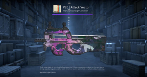 P90 | Attack Vector (Battle-Scarred) Screenshot