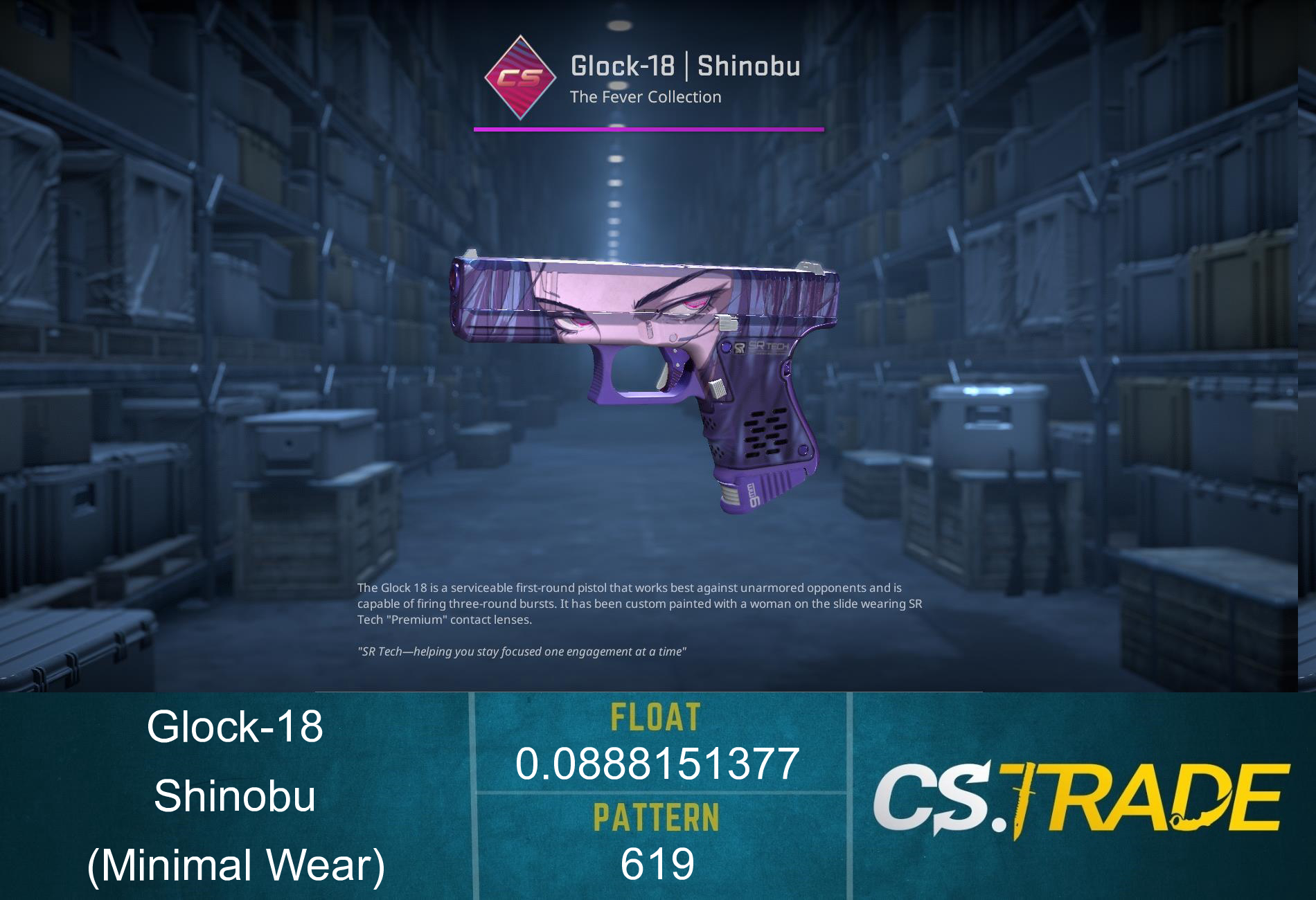 Glock-18 | Shinobu (Minimal Wear) Screenshot