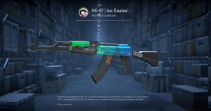 AK-47 | Ice Coaled (Minimal Wear) Screenshot