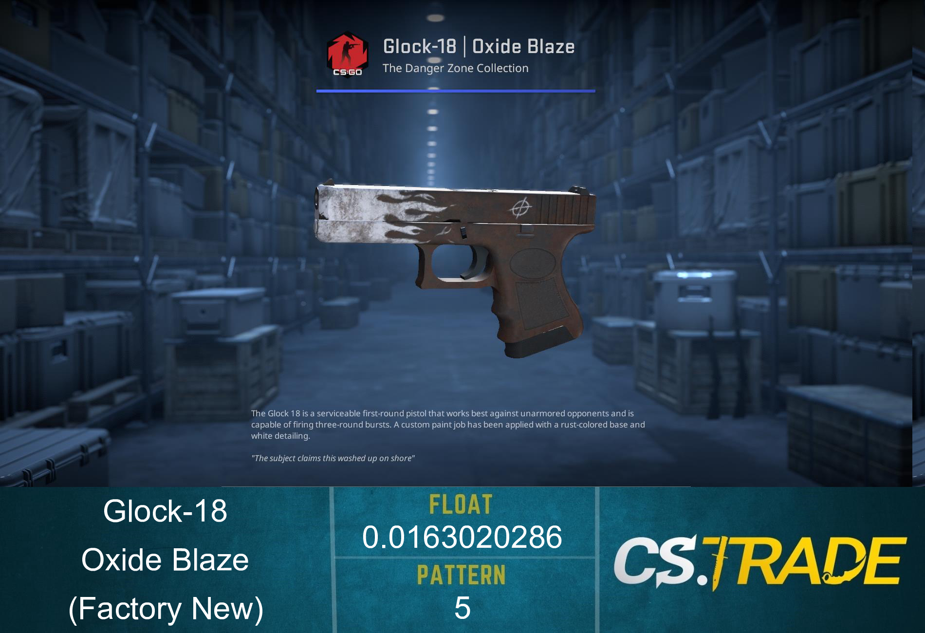 Glock-18 | Oxide Blaze (Factory New) Screenshot