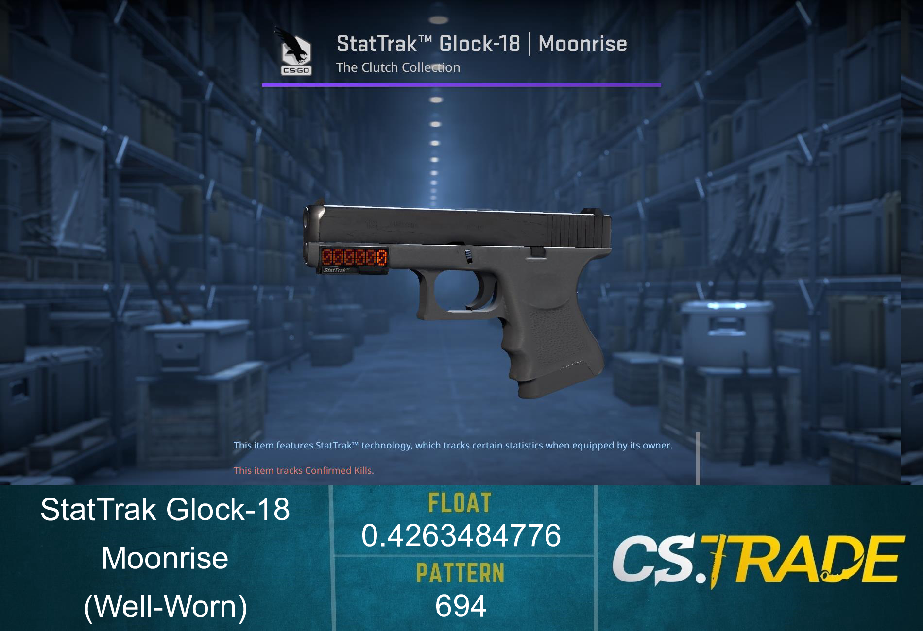 Glock-18 | Moonrise (Well-Worn) Screenshot