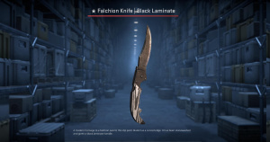★ Falchion Knife | Black Laminate (Factory New) Screenshot