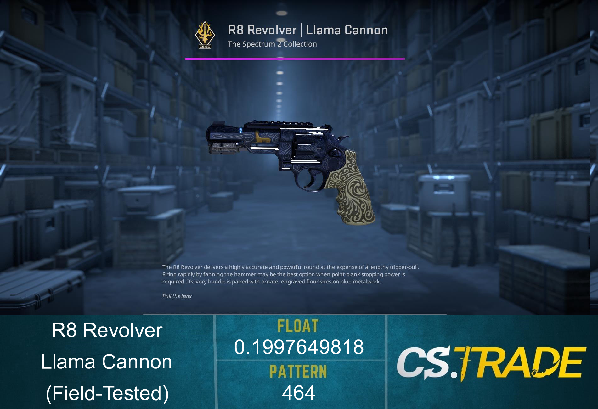 StatTrak™ R8 Revolver | Llama Cannon (Field-Tested) Screenshot