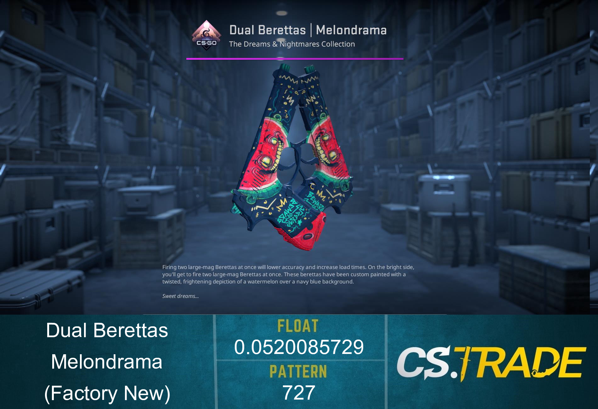 Dual Berettas | Melondrama (Factory New)