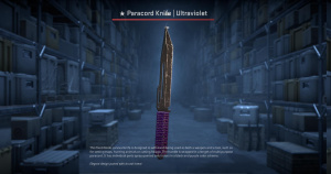 ★ Paracord Knife | Ultraviolet (Battle-Scarred) Screenshot