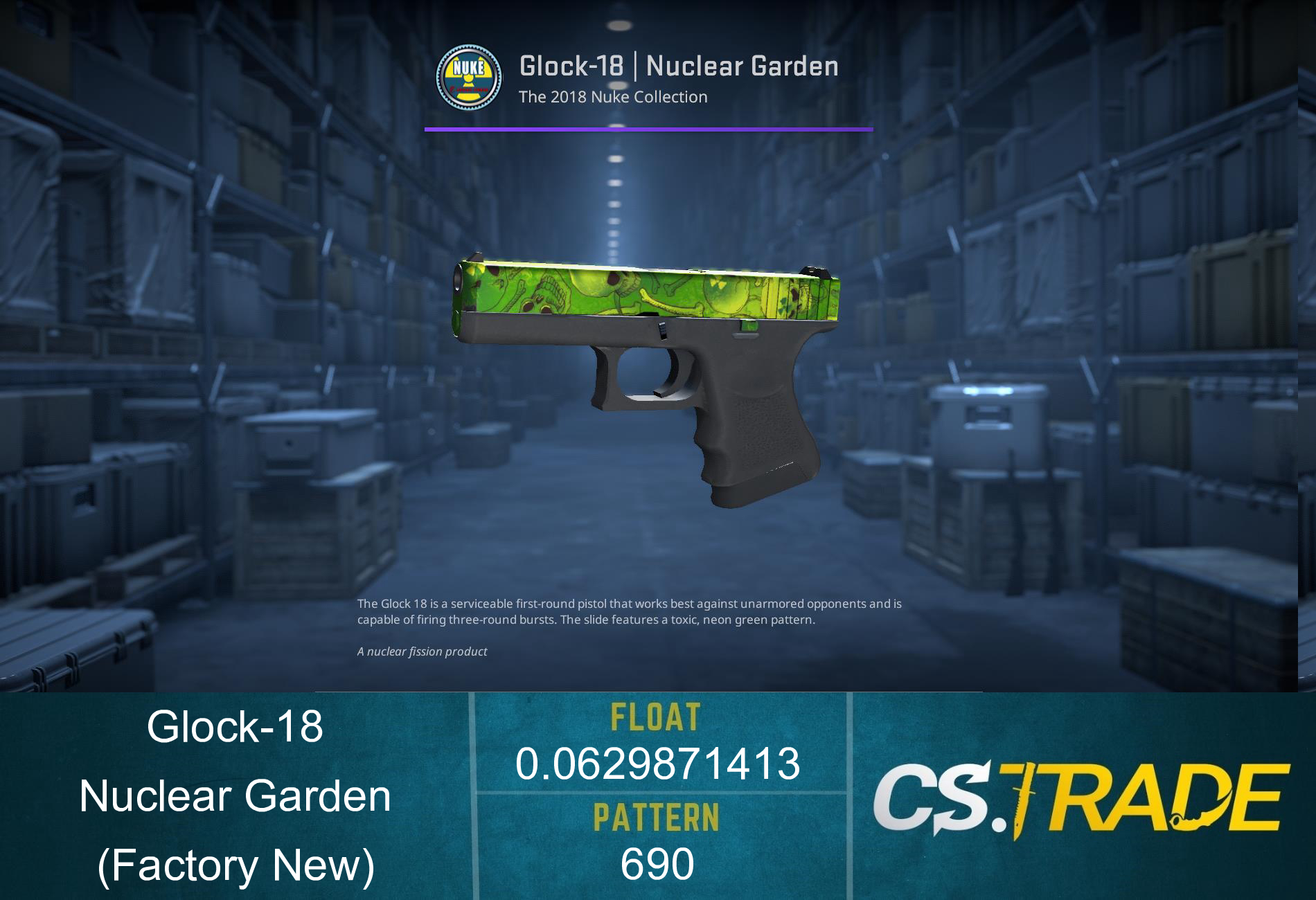 Glock-18 | Nuclear Garden (Factory New) Screenshot