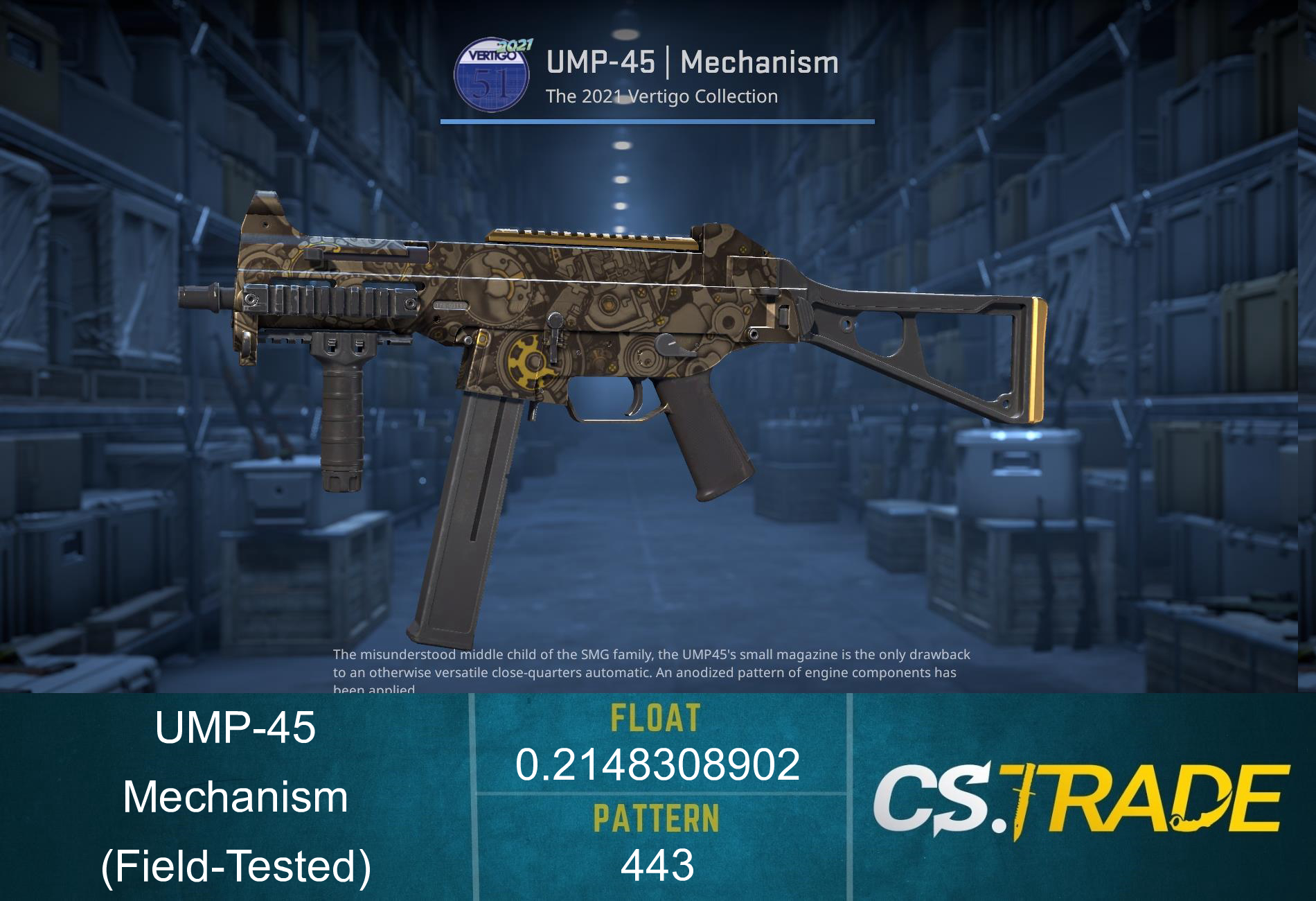 UMP-45 | Mechanism (Field-Tested) Screenshot
