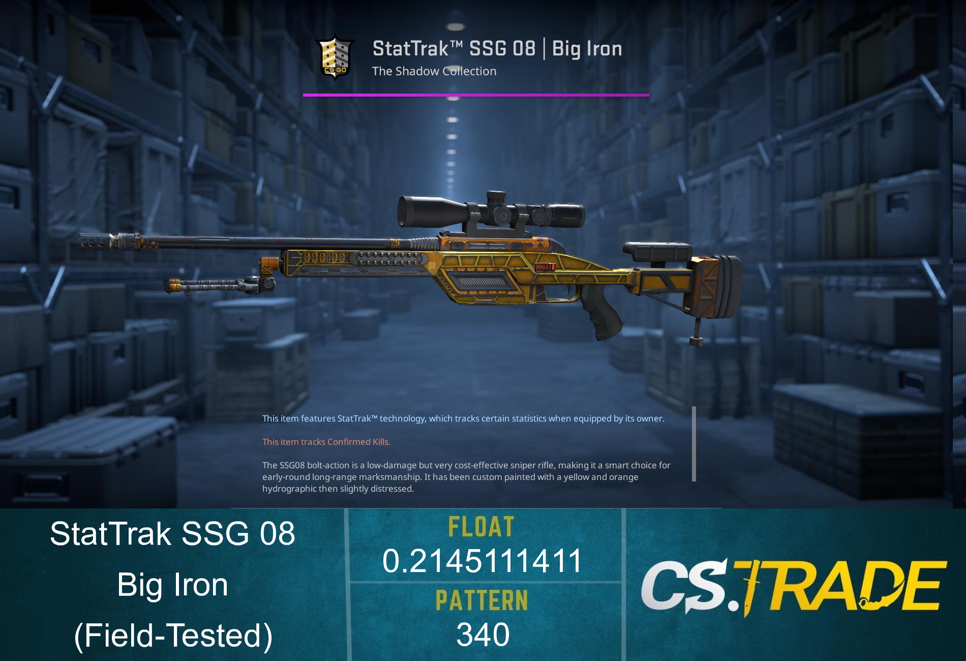 SSG 08 | Big Iron (Field-Tested) Screenshot