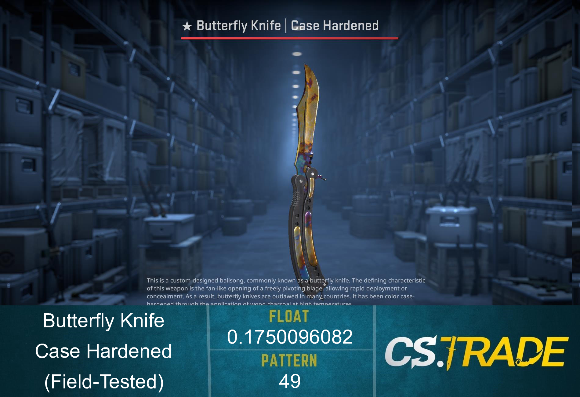 ★ Butterfly Knife | Case Hardened (Field-Tested) Screenshot