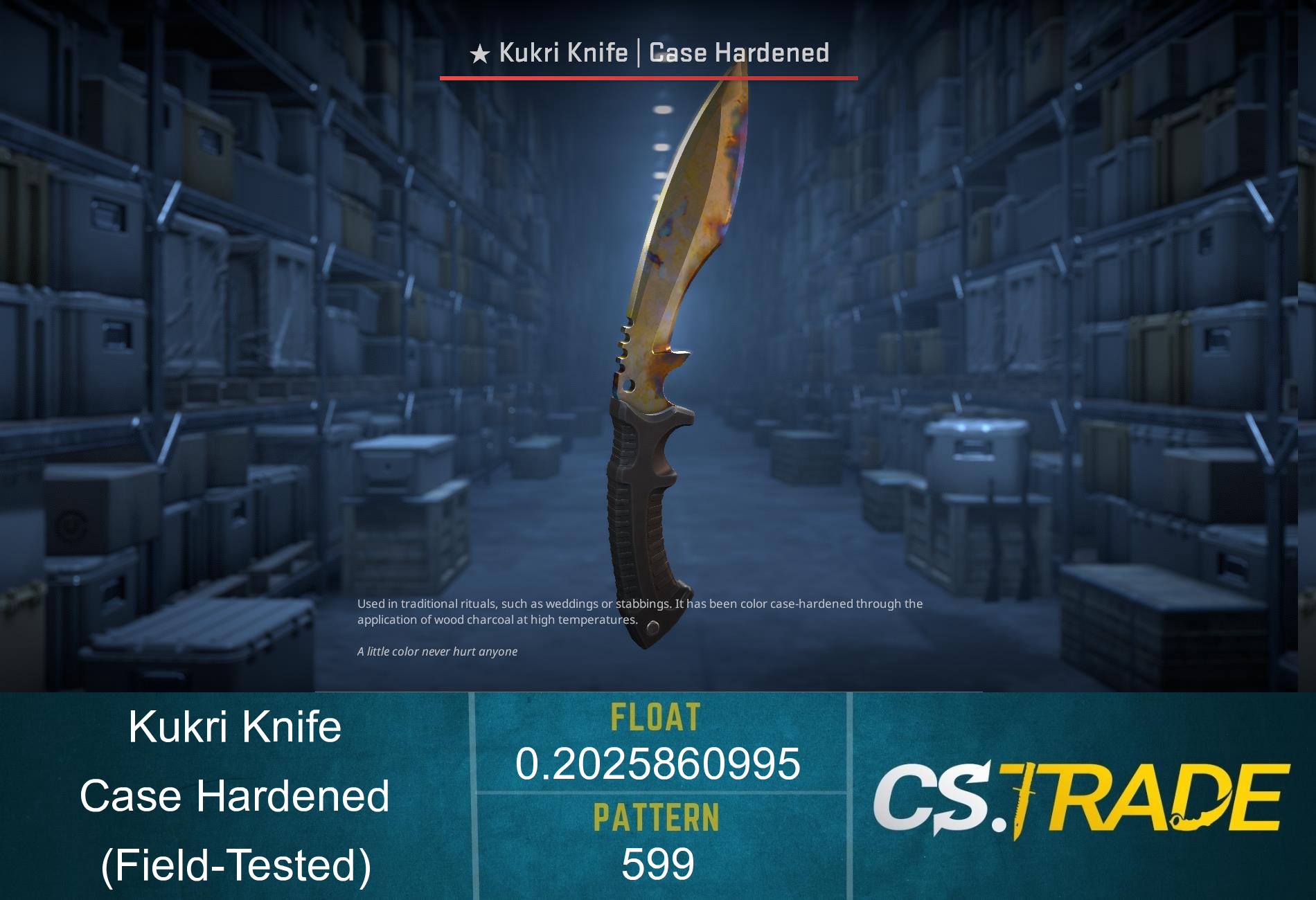 ★ Kukri Knife | Case Hardened (Factory New) Screenshot