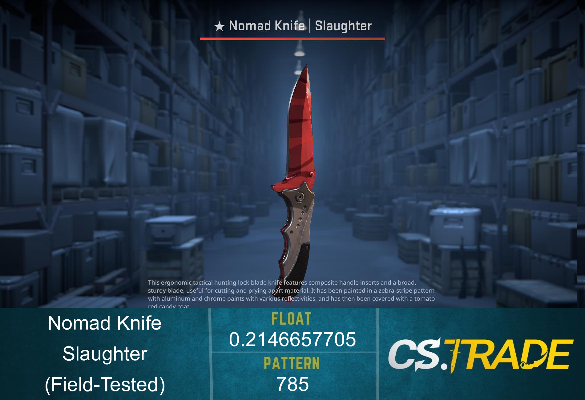 ★ StatTrak™ Nomad Knife | Slaughter (Field-Tested) Screenshot