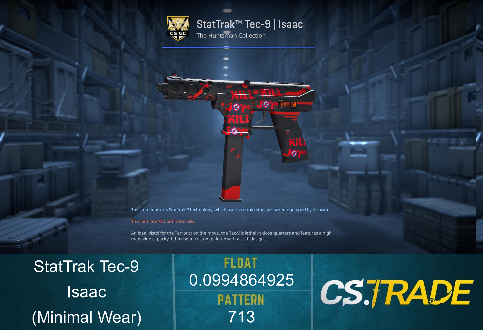Tec-9 | Isaac (Minimal Wear) Screenshot