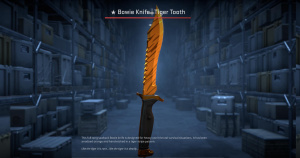 ★ Bowie Knife | Tiger Tooth (Factory New) Screenshot