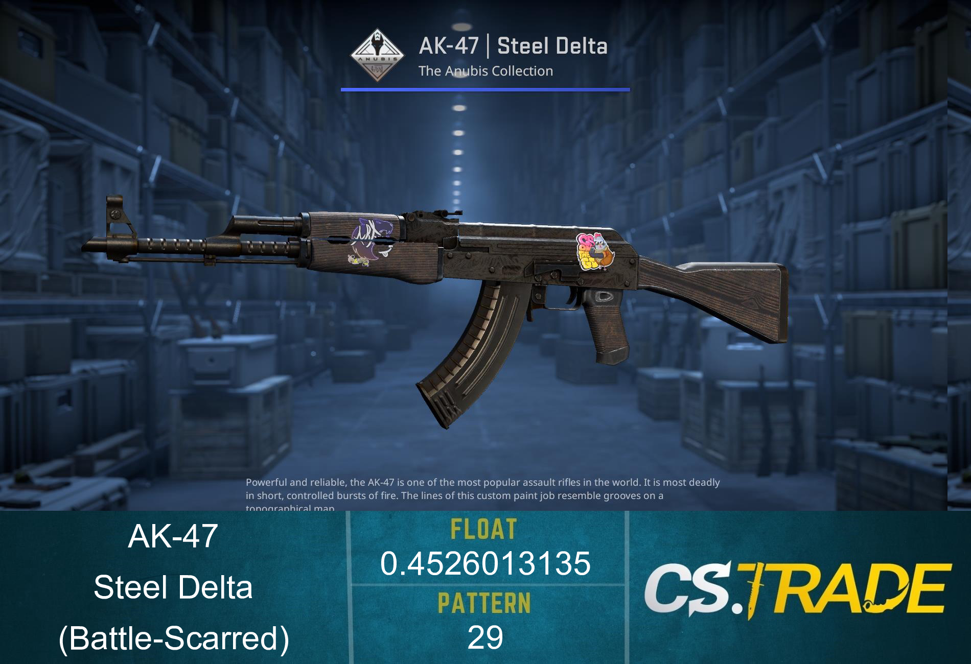 Souvenir AK-47 | Steel Delta (Battle-Scarred) Screenshot