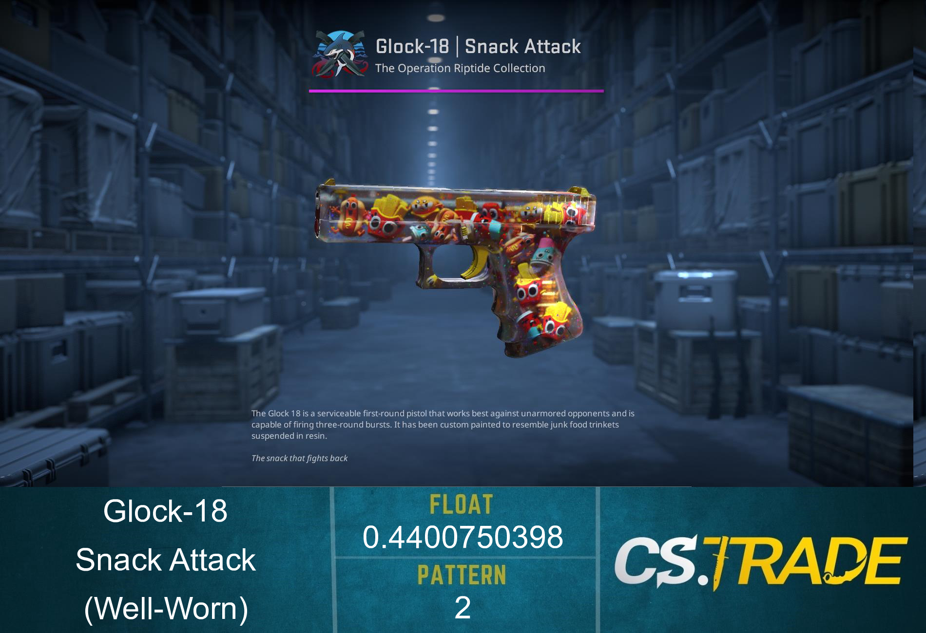 Glock-18 | Snack Attack (Well-Worn) Screenshot