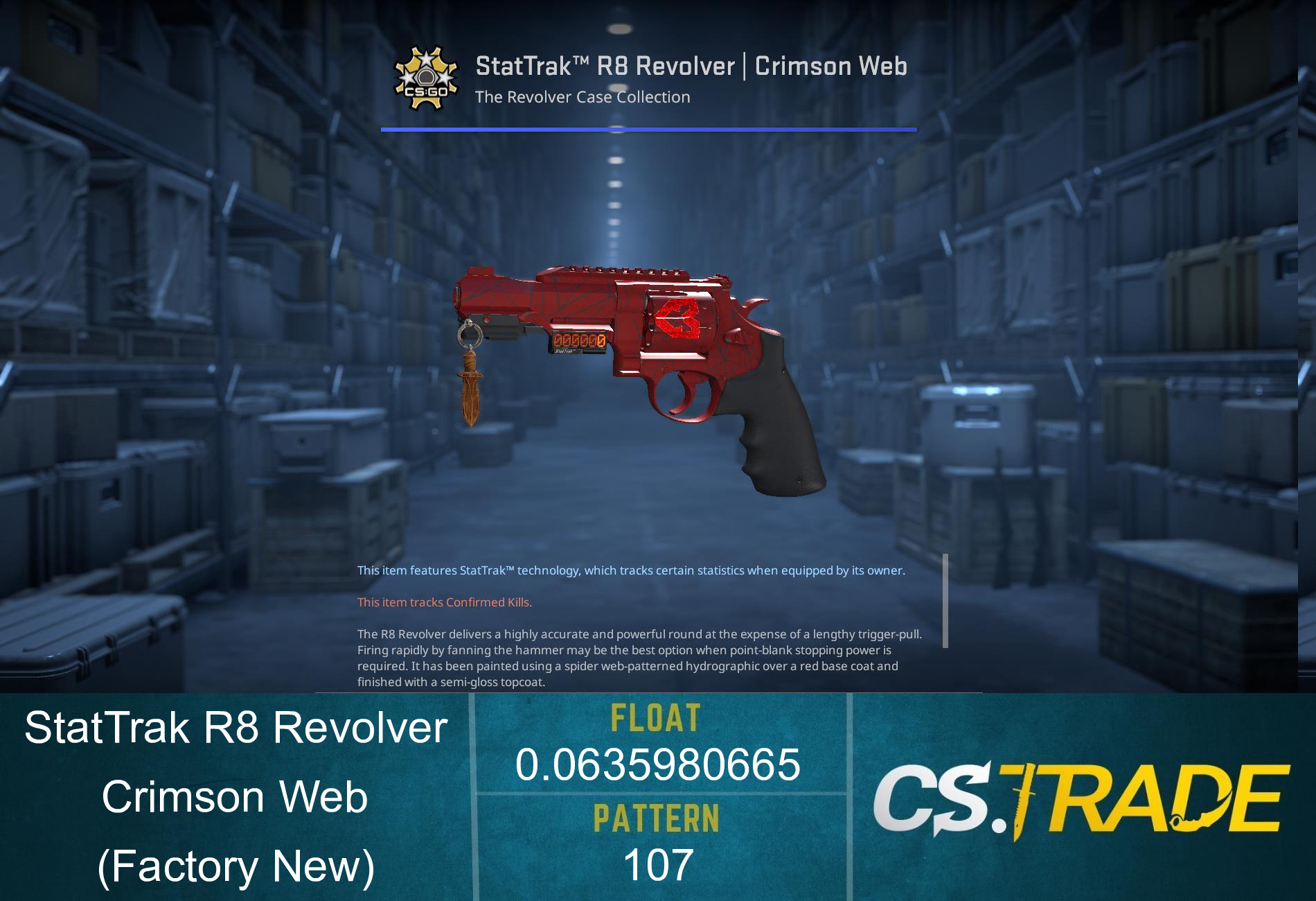 R8 Revolver | Crimson Web (Factory New) Screenshot
