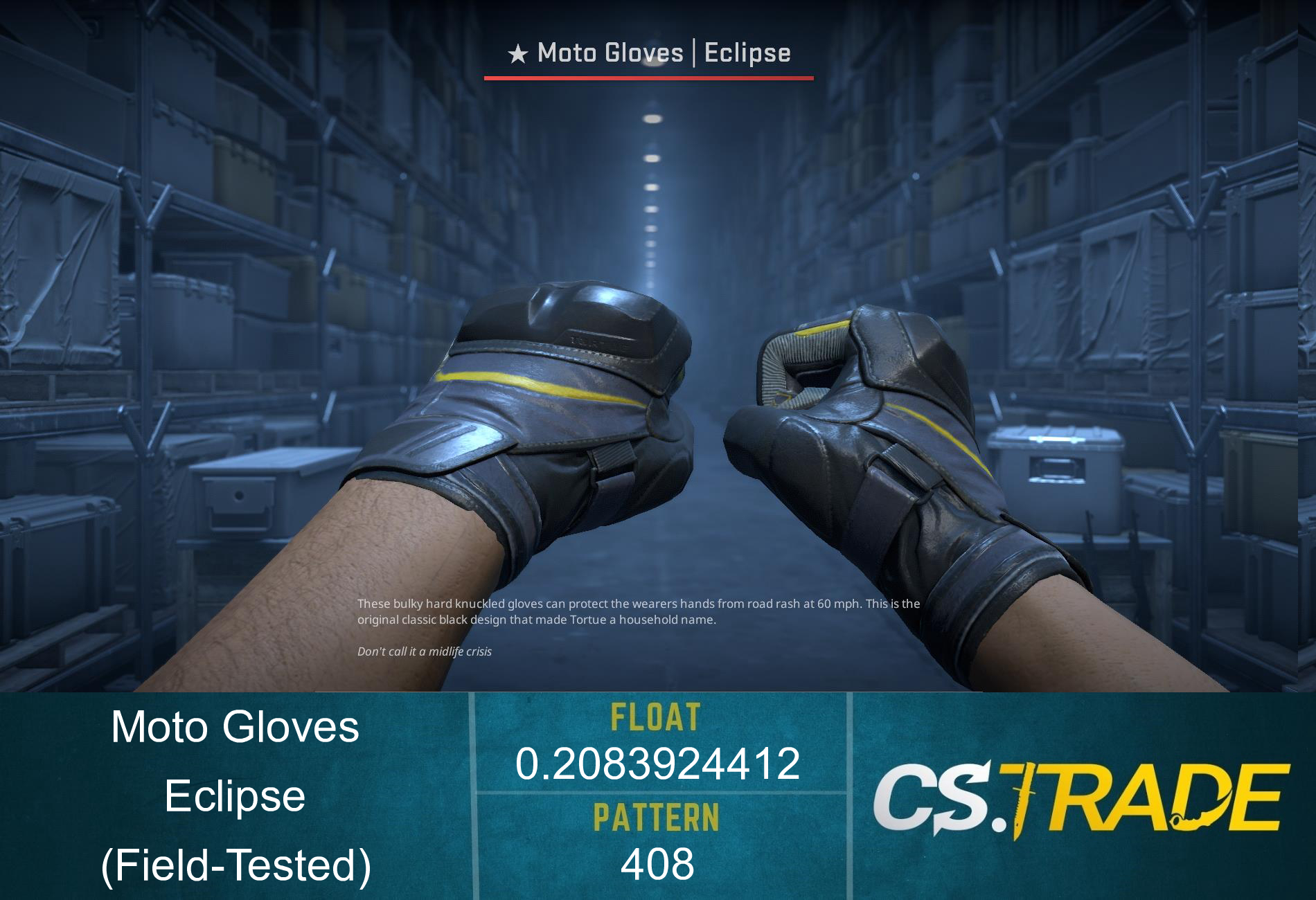 ★ Moto Gloves | Eclipse (Factory New) Screenshot