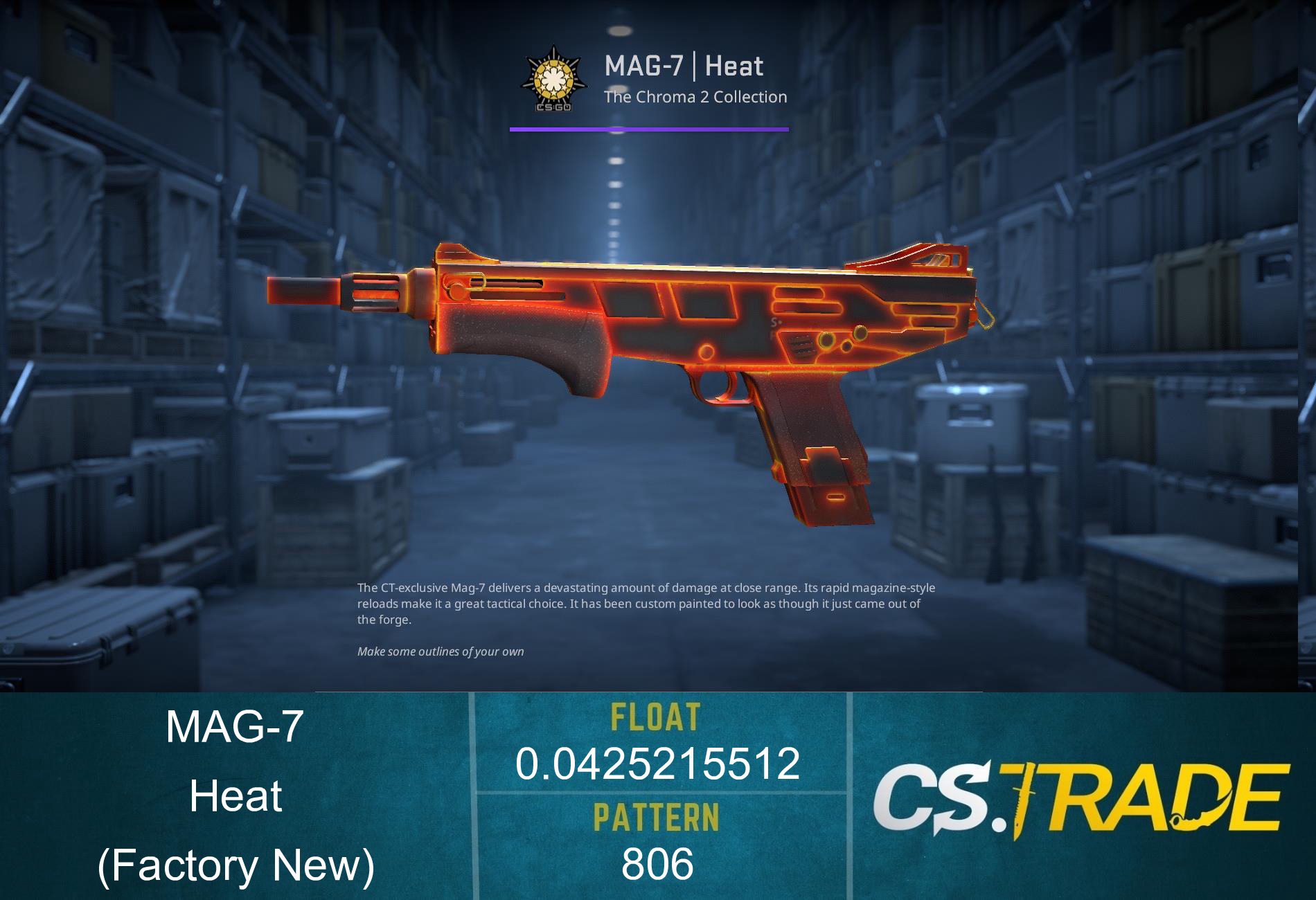 MAG-7 | Heat (Factory New) Screenshot