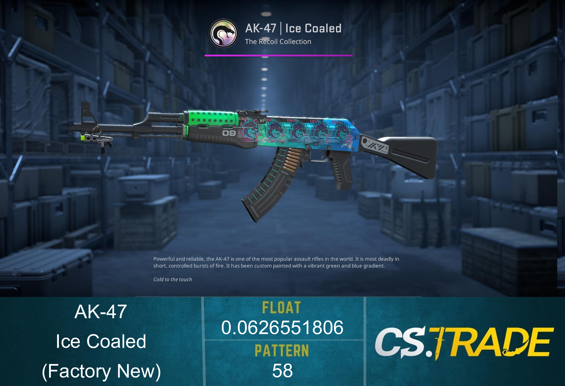 AK-47 | Ice Coaled (Factory New) Screenshot
