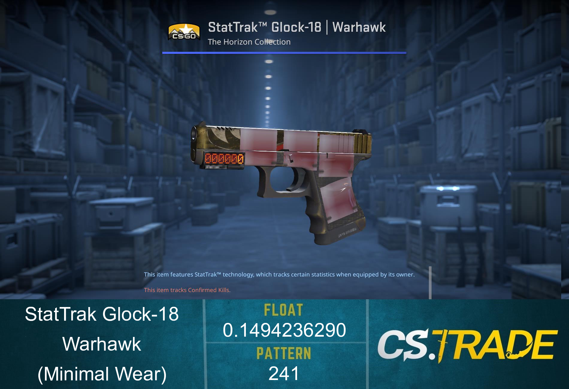 Glock-18 | Warhawk (Minimal Wear) Screenshot