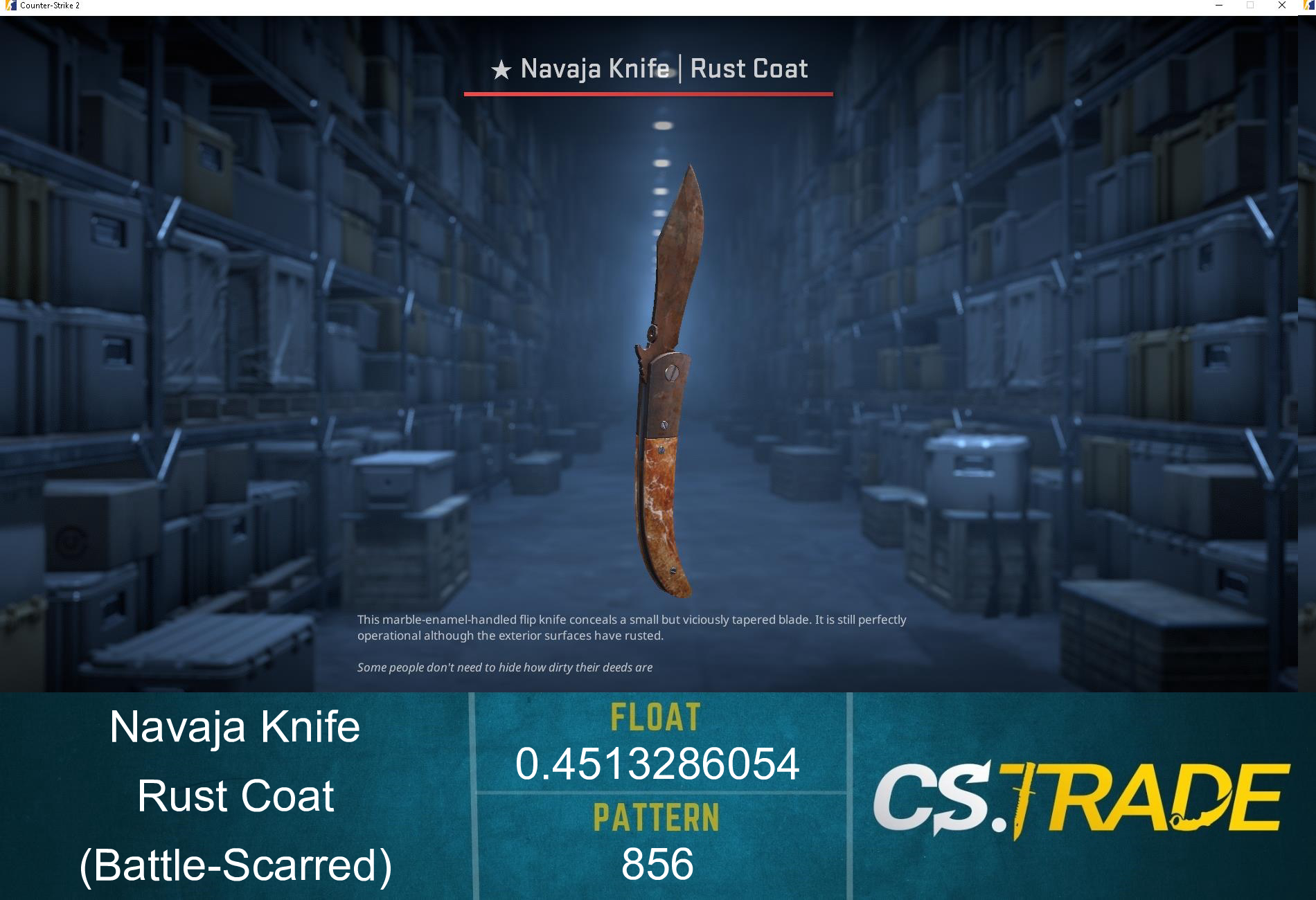 ★ StatTrak™ Navaja Knife | Rust Coat (Battle-Scarred) Screenshot
