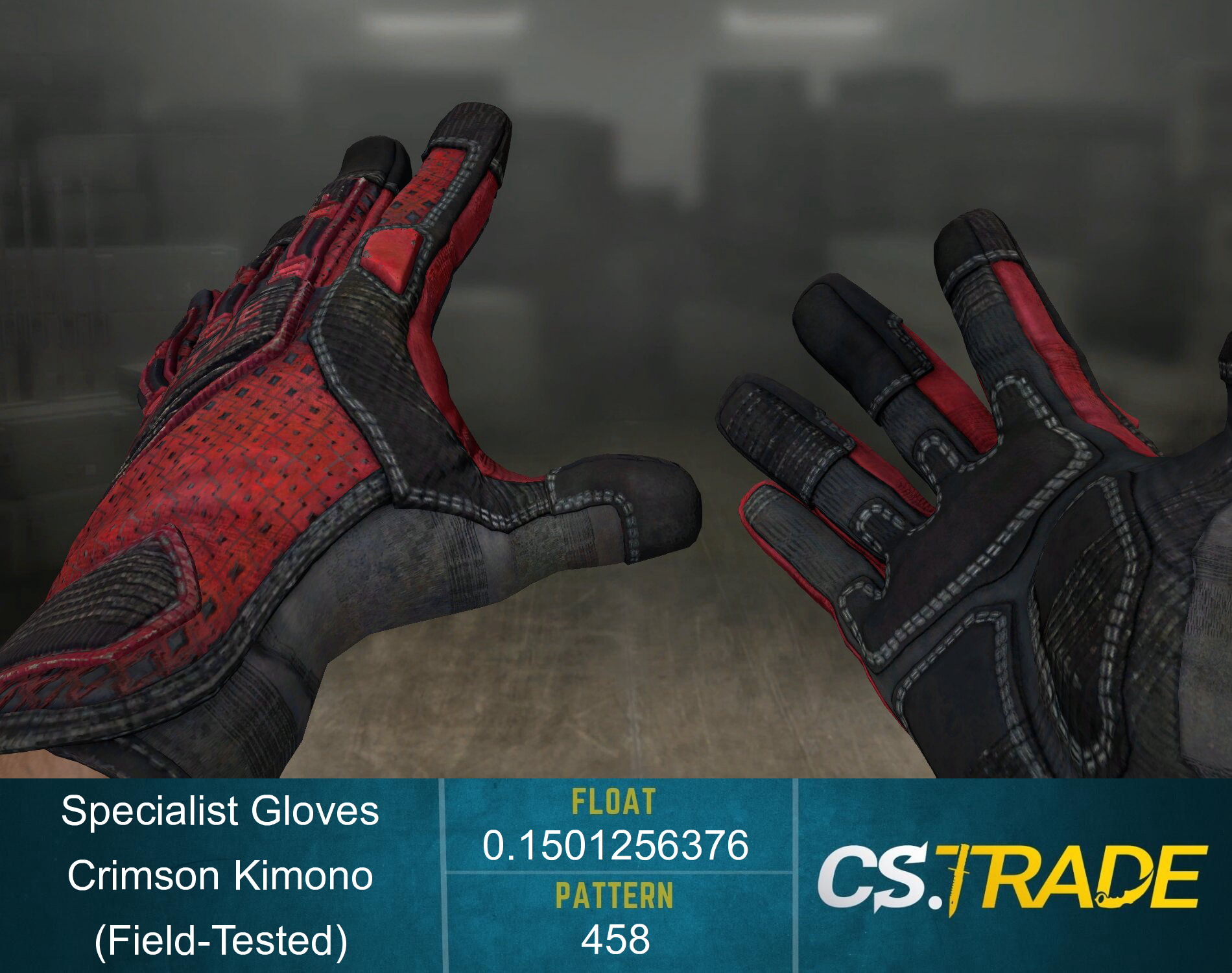 ★ Specialist Gloves | Crimson Kimono (Field-Tested) Screenshot
