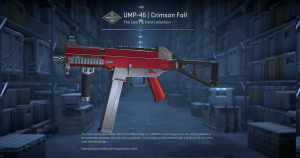 UMP-45 | Crimson Foil (Minimal Wear) Screenshot