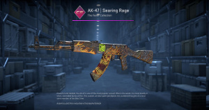 AK-47 | Searing Rage (Minimal Wear) Screenshot