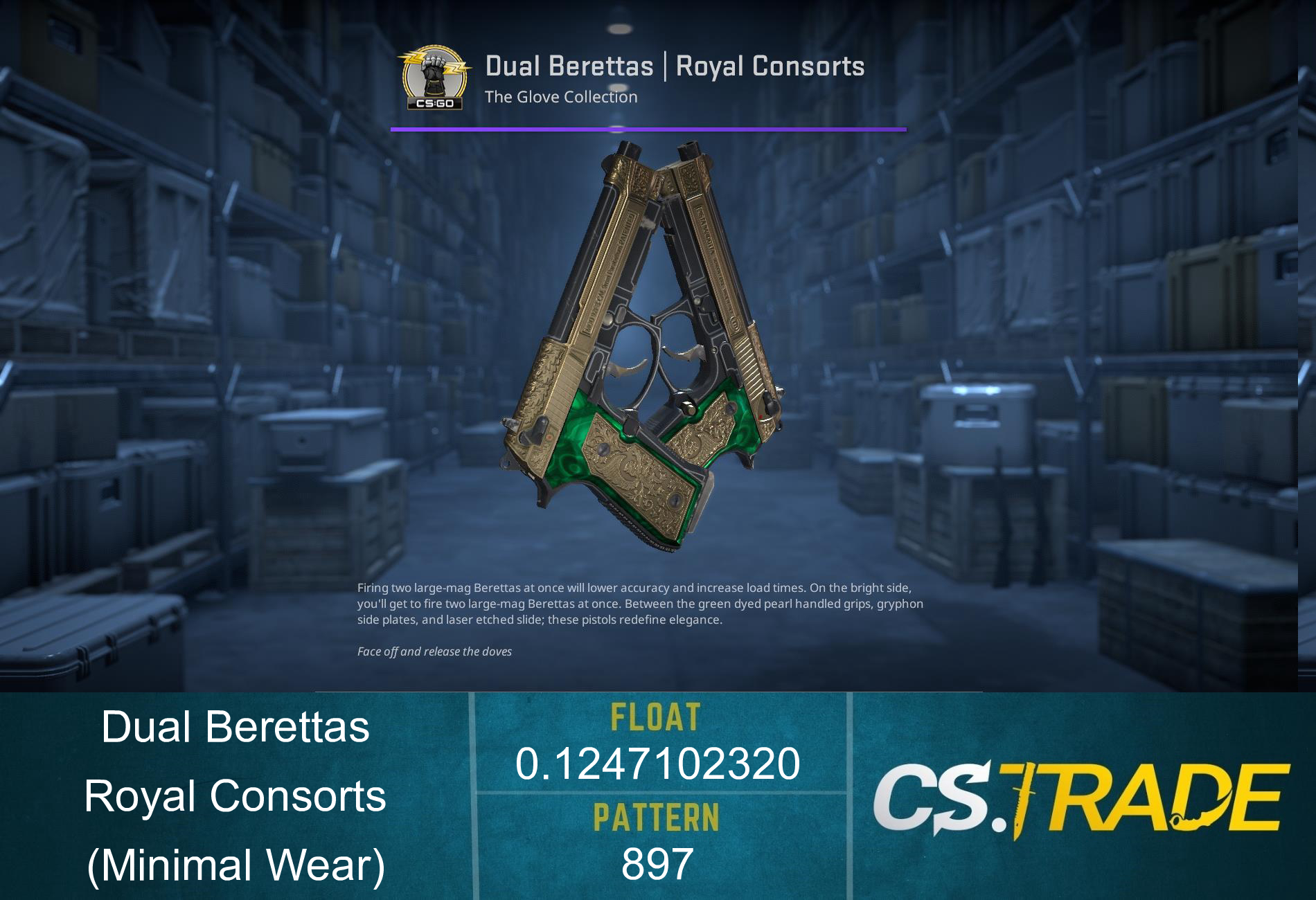 Dual Berettas | Royal Consorts (Minimal Wear) Screenshot