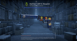 StatTrak™ USP-S | Blueprint (Battle-Scarred) Screenshot